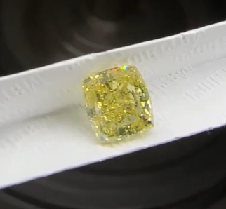Natural Fancy Intense Yellow Cushion Cut Diamond 2.71 Carat