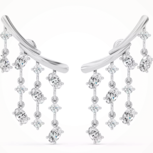 Raindrop Oval Lab Diamond Earrings (3.00 ct.)