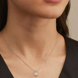 Split Bail Lab Diamond Solitaire Necklace (1.00 ct.)
