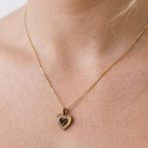 Midnight Noir Radiant Heart Necklace